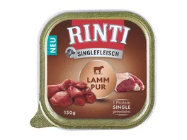 RINTI Hundenassfutter Singlefleisch Lamm Pur