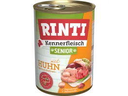 RINTI Hundenassfutter Kennerfleisch Senior Huhn