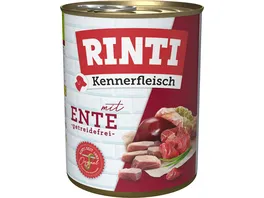 RINTI Hundenassfutter Kennerfleisch Ente