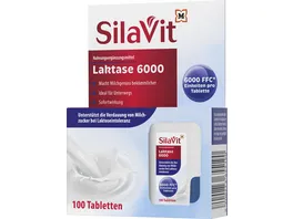 SilaVit Laktoseintoleranz Tabeletten Laktase 6000 mit Spender