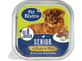 Pet Bistro Pastete Senior mit Huhn und Reis