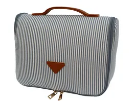 Kulturtasche blau weiss