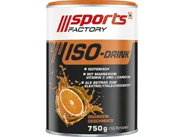 Sports Factory Instantpulver Iso Drink Orangen Geschmack