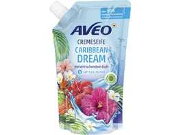 AVEO Cremeseife Fluessig Nachfuellbeutel Caribbean Dream