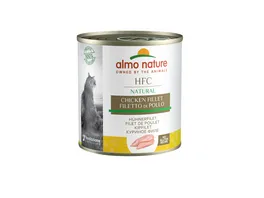 almo nature Katzennassfutter Cat Adult Natural Huehnerfilet