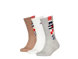 TOMMY HILFIGER Kinder Sport Socken 3er Pack