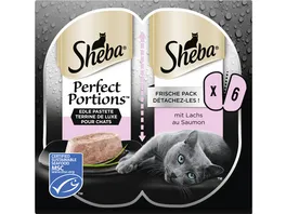 SHEBA Perfect Portions Edle Pastete mit Lachs Portionsbeutel