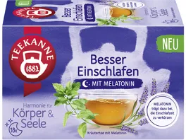 Teekanne Besser Einschlafen mit Melatonin