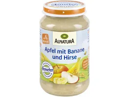 Alnatura Bio Apfel mit Banane Hirse Babyglaeschen