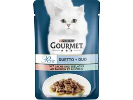 PURINA GOURMET Perle Duetto mit Lachs und Seelachs