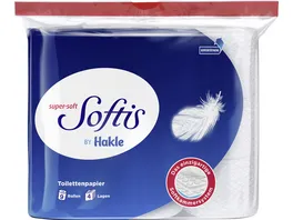 Softis Toilettenpapier 4 lagen 9 Rollen 100 Blatt