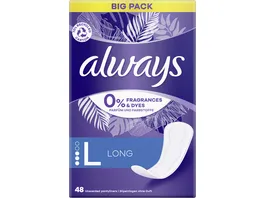 Always DAILY Slipeinlagen Protect Long 0 Duft Farbstoffe BigPack