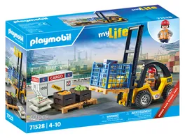 PLAYMOBIL 71528 Gabelstapler mit Fracht