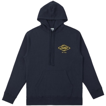 Kleidung Herren Sweatshirts Sanjo Hooded Flocked Logo - Navy Blau