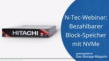 N-Tec-Webinar: Bezahlbarer Block-Speicher mit NVMe