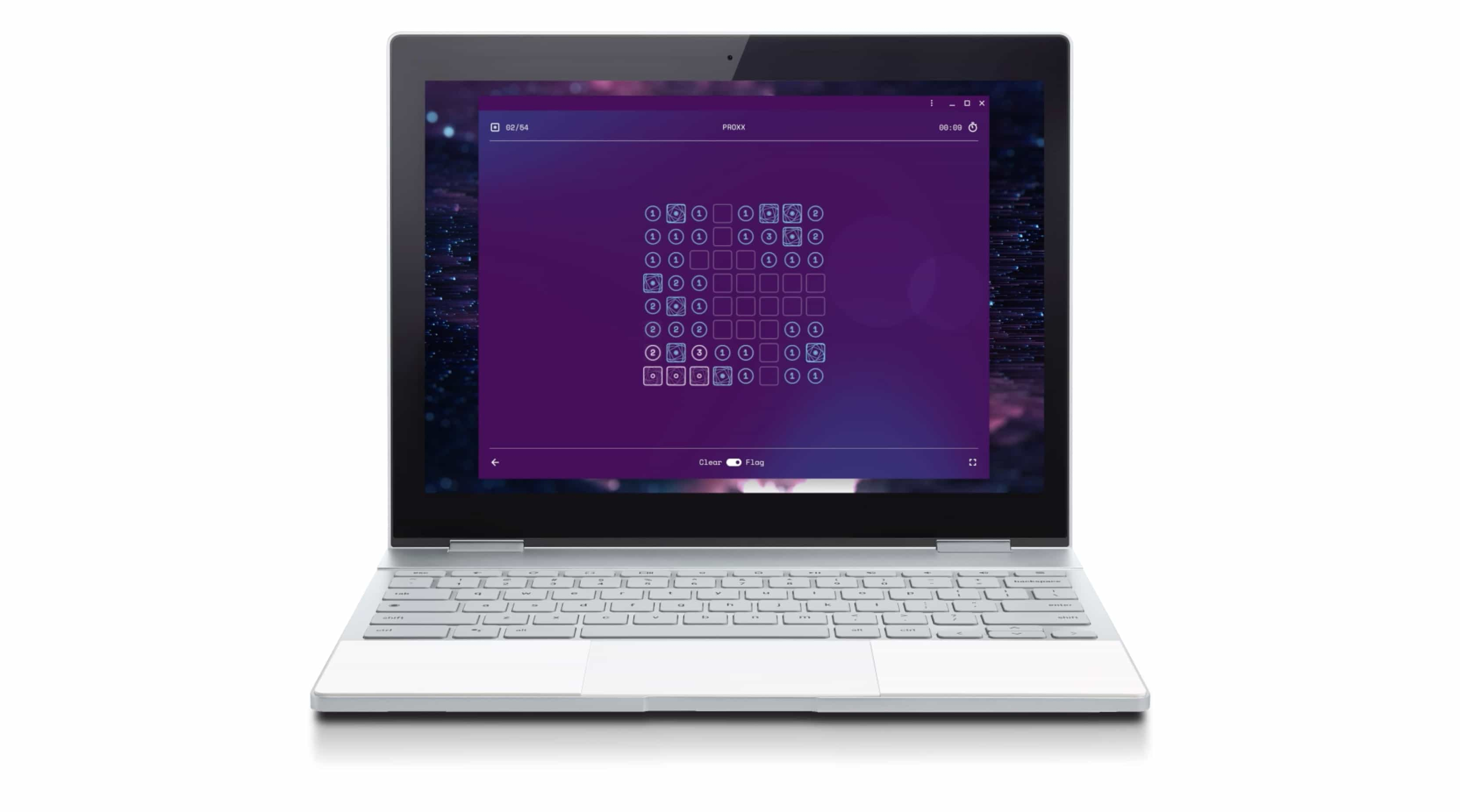 Un pixelbook équipé de PROXX