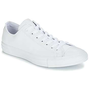 Sko Lave sneakers Converse ALL STAR MONOCHROME CUIR OX Hvid