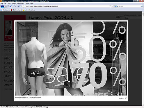 Illustration af slimbox/lightbox effekten - her i Firefox 3.0