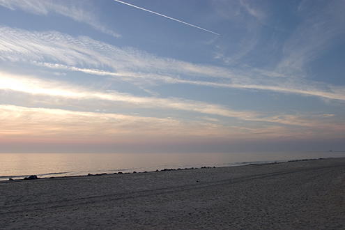 Sunset at Vesterhavet, the Danish West Coast, Denmark