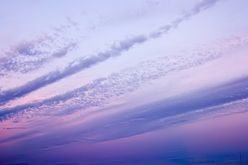 Sunset colors in the sky, Denmark