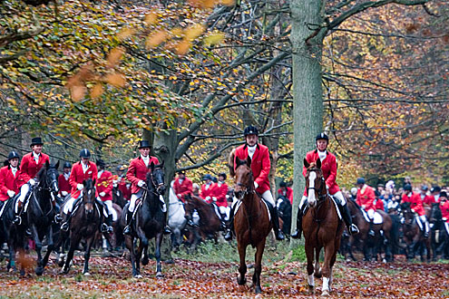 The start of the Hubertus hunt 2005