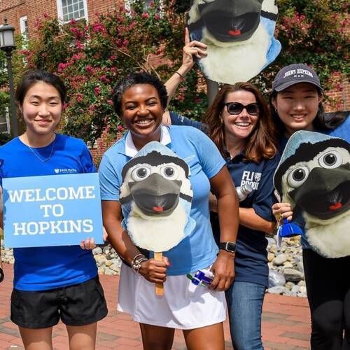 Welcome new students to Johns Hopkins University