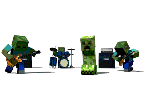 papercraft minecraft scratch ROCKERS Scratch style on minecraft on MOB