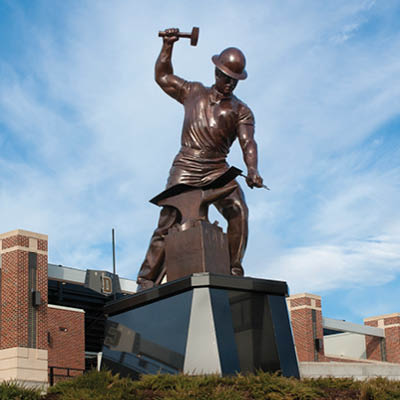 The Boilermaker statue 