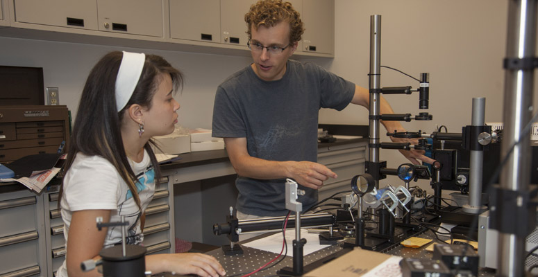 An intern works at NCAR