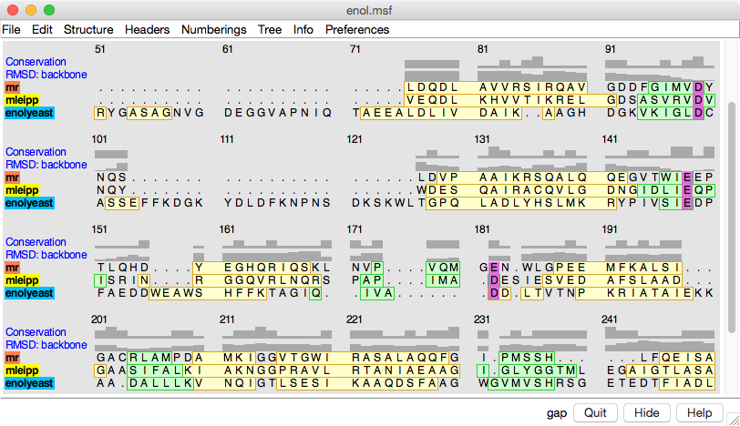 sequence alignment