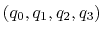 $ (q_0, q_1, q_2, q_3)$