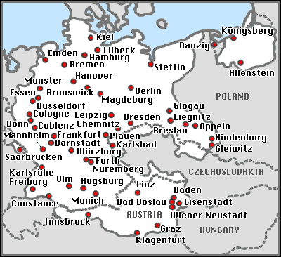 Destruction of Synagogues on Kristallnacht, the Night of Broken Glass,
<br />November 9, 1938