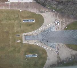 Looking down from the Arch