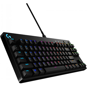 Logitech G Pro GX Blue Clicky, SWE, must - Mehaaniline klaviatuur 920-009391