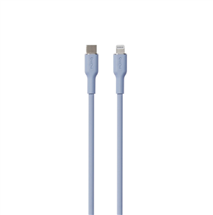 Puro SOFT, USB-C, Lightning, 1,5 m, helesinine - Kaabel PUCAPLTUSBCICONLBLUE