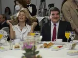 El ministro de Inclusi&oacute;n, Seguridad Social y Migraciones, Jos&eacute; Luis Escriv&aacute;, y la vicepresidenta segunda del Gobierno y ministra de Trabajo y Econom&iacute;a Social, Yolanda D&iacute;az, a su llegada un desayuno informativo de Nueva Econom&iacute;a F&oacute;rum, en el Hotel Westin Palace, a 13 de junio de 2022, en Madrid (Espa&ntilde;a).