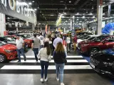 Imagen de archivo de una feria de autom&oacute;viles de ocasi&oacute;n en Valencia.