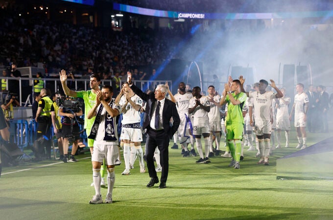 El Real Madrid celebra su 15º título de la Liga de Campeones