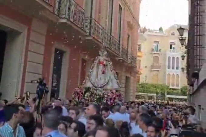 La Fuensanta vuelve este martes a su santuario en el monte tras doce días en la Catedral de Murcia