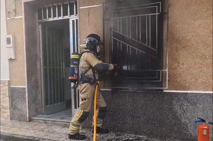 Extinguido incendio de taller en Santo Ángel