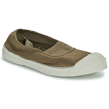 Shoes Women Slip ons Bensimon TENNIS ELASTIQUE Kaki