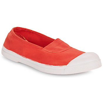 Shoes Women Slip ons Bensimon TENNIS ELASTIQUE Red