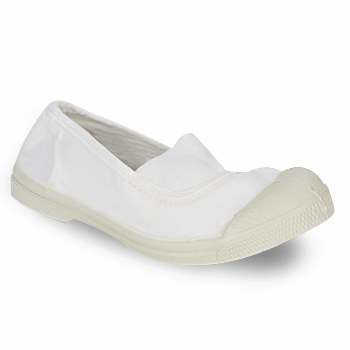 Shoes Children Slip ons Bensimon TENNIS ELASTIQUE White