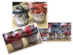 Etiquettes pots à confiture de mots doux fêtes des mères