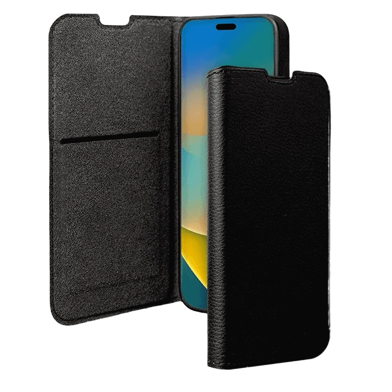 Photo du produit Etui Folio Wallet Support vidéo iPhone 15 - Noir