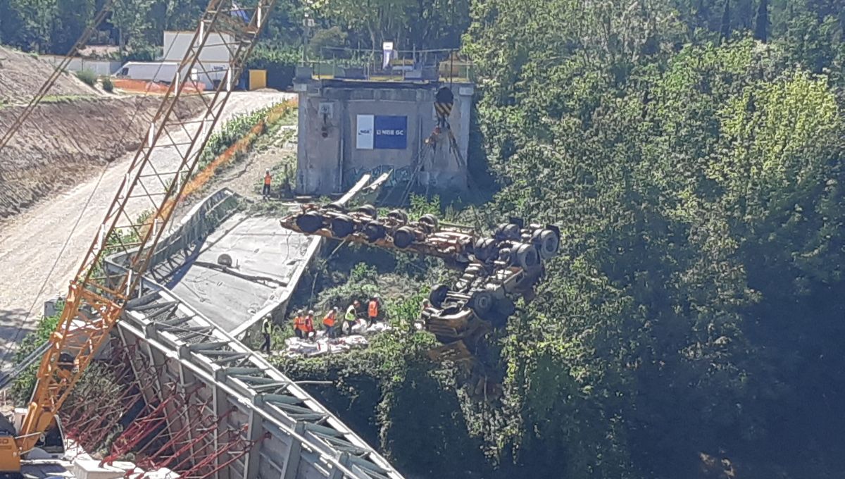 La sortie du camion de l'eau à Mirepoix-sur-Tarn en septembre 2021, près de deux ans après le drame.