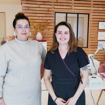 Céline Aka et Axelle Didierjean ont ouvert leur institut à La Laigne ce mardi 17 octobre.