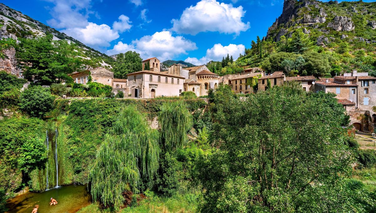 Le village de St Guilhem Le Désert