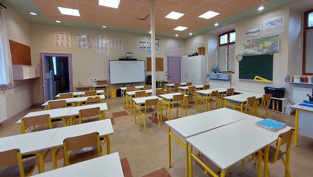 Une salle de classe (illustration).