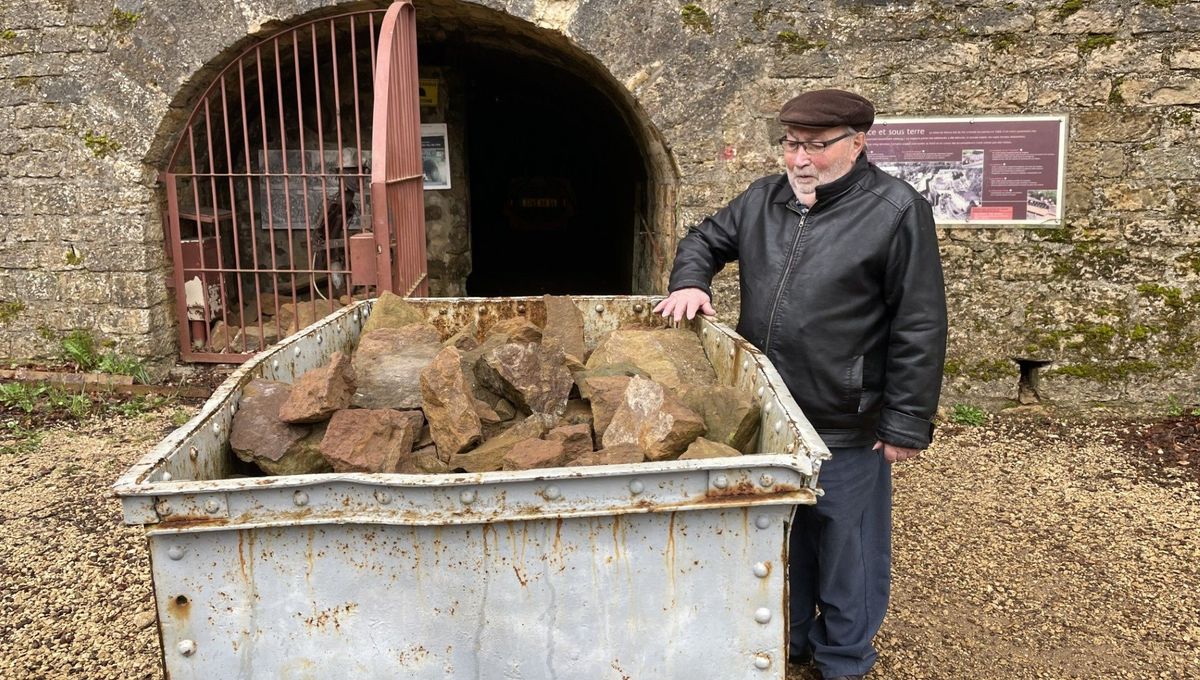 Gilbert Parmentier, l'un des derniers mineurs vivants, de la mine de Neuves-Maisons en Meurthe-et-Moselle